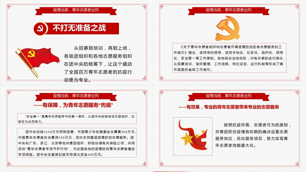 抗战疫中的志愿红PPT模板 抗战疫中的志愿红PPT模板
