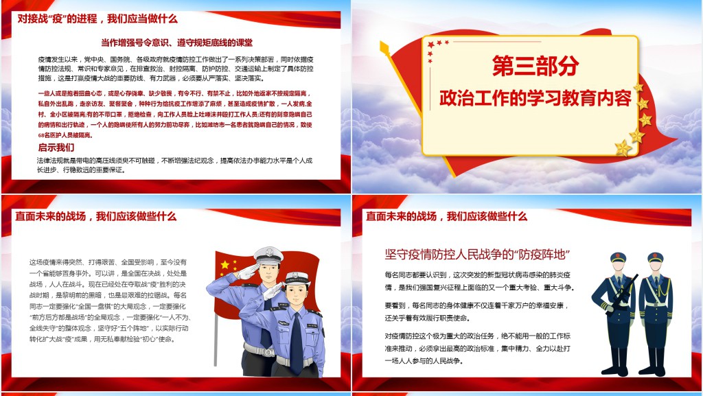 透过战疫的思考党课PPT 透过战疫的思考党课PPT