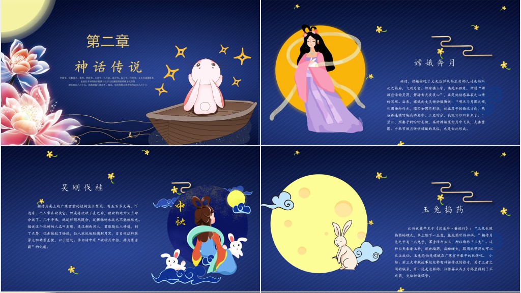 月满中秋情深意浓主题PPT模板 月满中秋情深意浓主题PPT模板