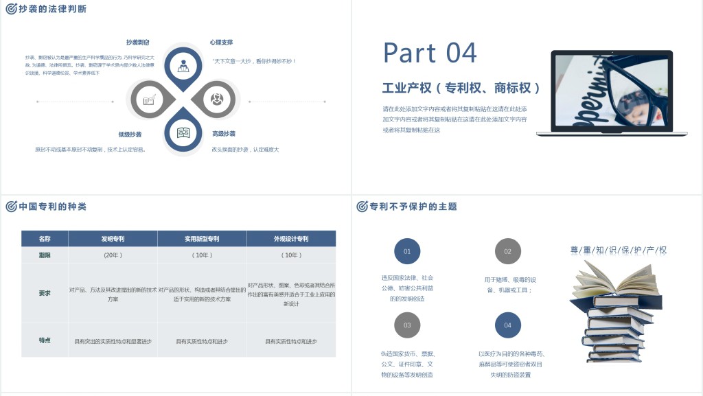 世界知识产权日讲解PPT模板 世界知识产权日讲解PPT模板