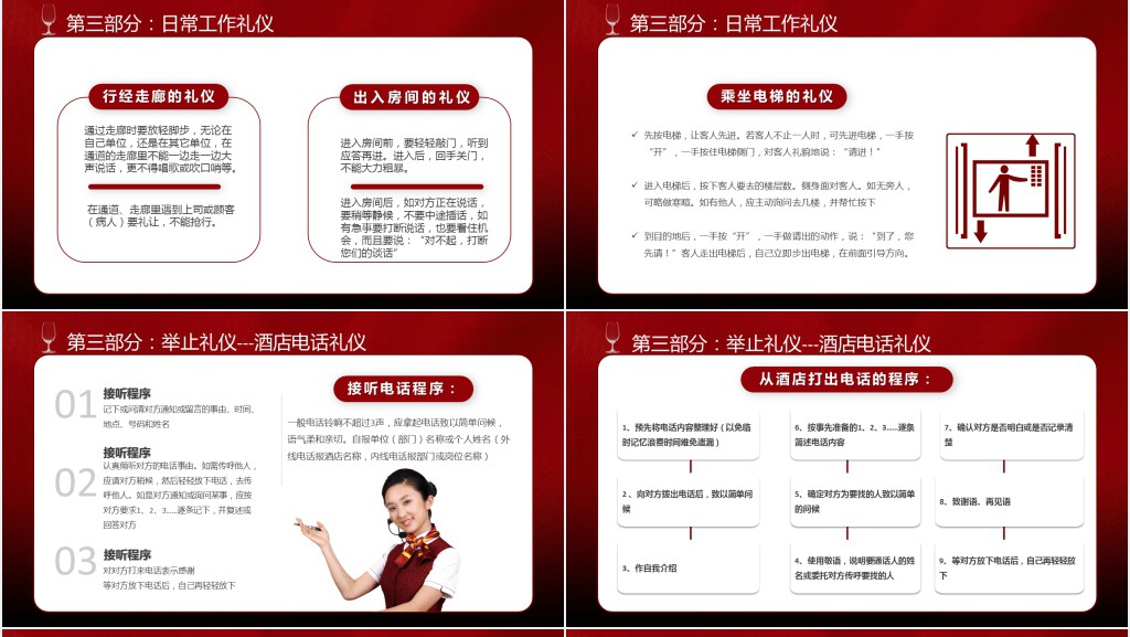 酒店员工仪容仪表礼仪培训PPT模板 酒店员工仪容仪表礼仪培训PPT模板