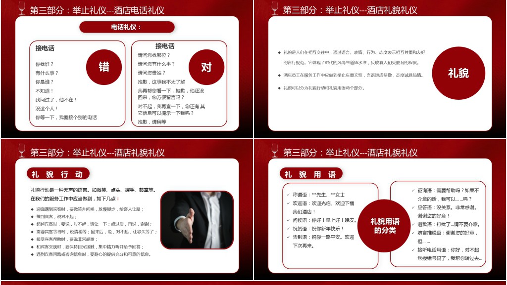 酒店员工仪容仪表礼仪培训PPT模板 酒店员工仪容仪表礼仪培训PPT模板