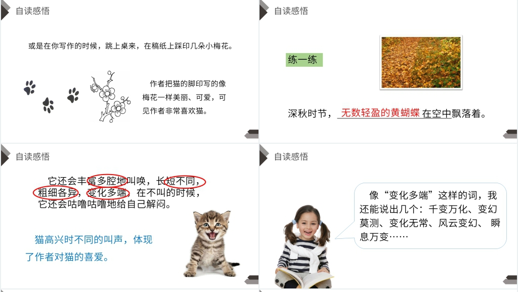 人教版四年级语文上册《猫》PPT课件 人教版四年级语文上册《猫》PPT课件