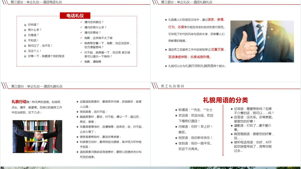 酒店礼仪礼节服务培训PPT课件 酒店礼仪礼节服务培训PPT课件