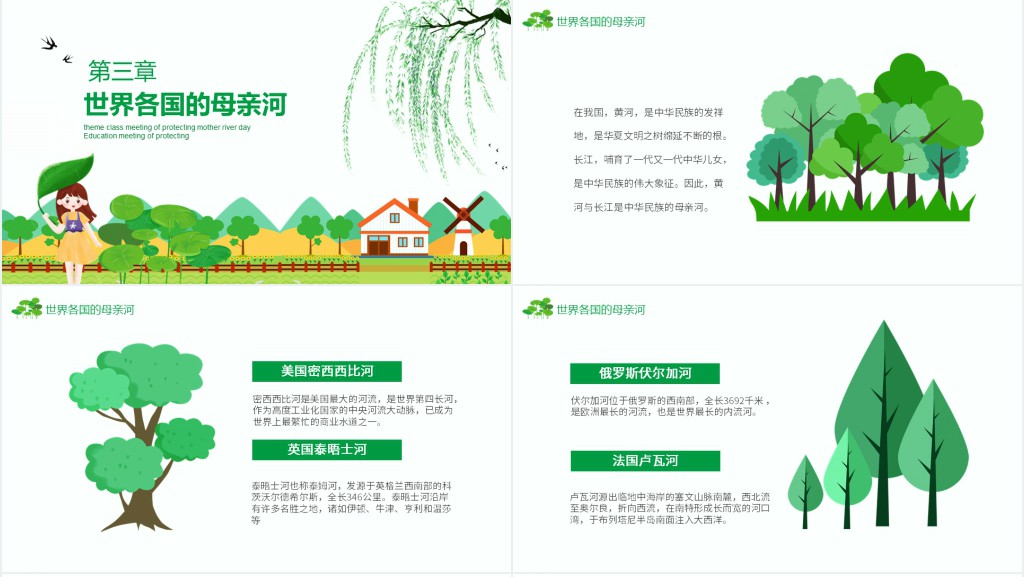 小学保护母亲河主题班会PPT课件 小学保护母亲河主题班会PPT课件