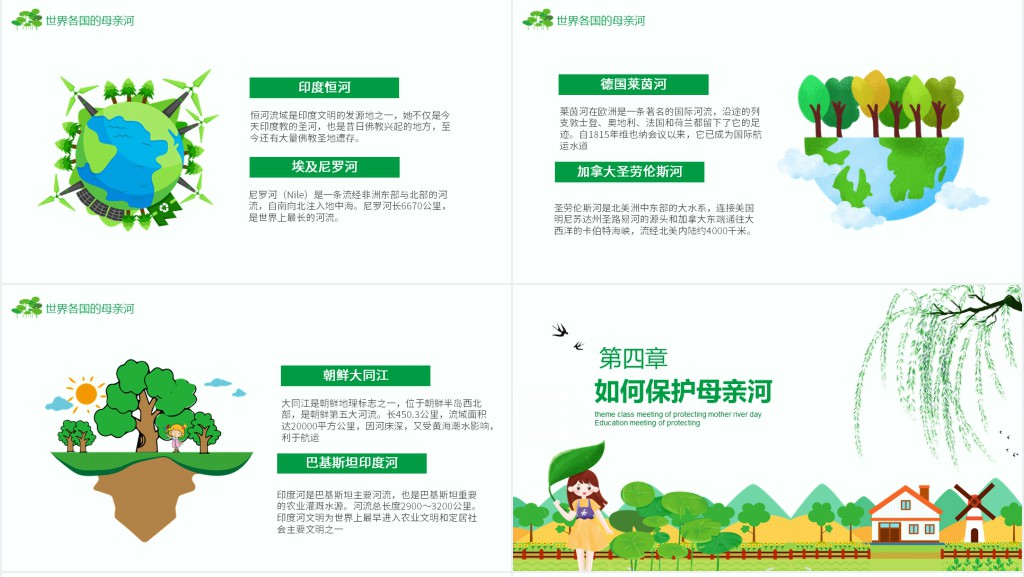 小学保护母亲河主题班会PPT课件 小学保护母亲河主题班会PPT课件