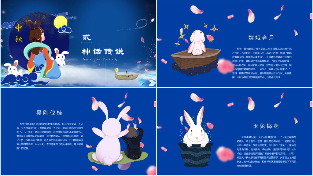 月满中秋踏月还乡中秋传统文化PPT模板