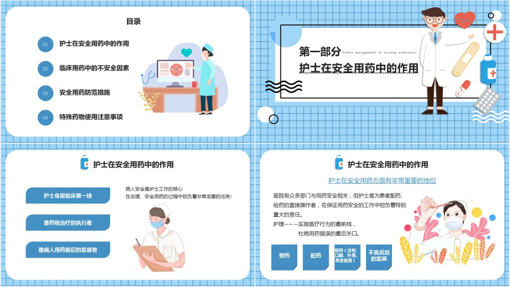 护理安全用药及管理PPT模板 护理安全用药及管理PPT模板