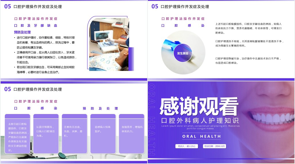 口腔护理学基础知识PPT模板 口腔护理学基础知识PPT模板