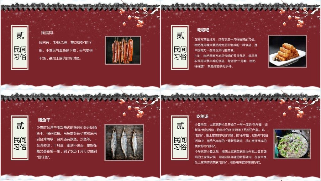 认识小雪节气PPT