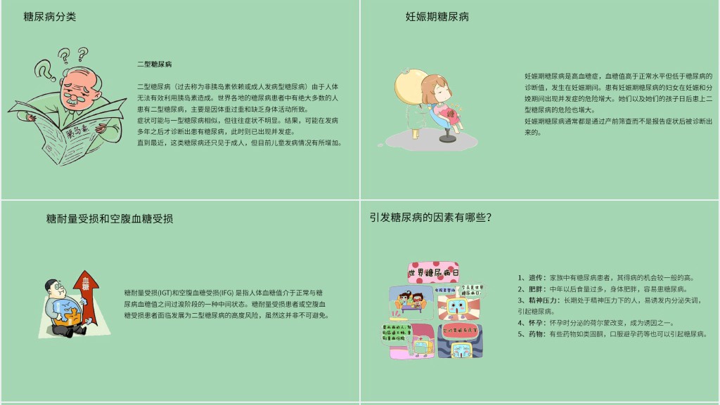 世界防治糖尿病日宣传PPT 世界防治糖尿病日宣传PPT