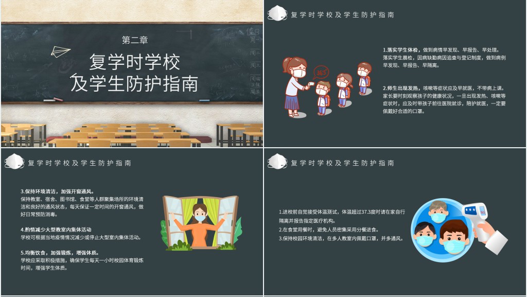 疫情开学校园安全教育PPT 疫情开学校园安全教育PPT