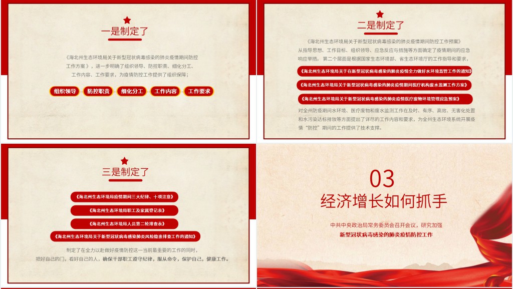 一手抓防疫一手抓经济PPT 一手抓防疫一手抓经济PPT