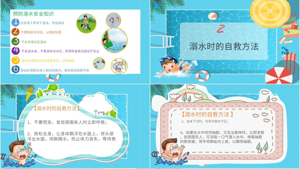 小学生夏季防溺水安全教育教案PPT 小学生夏季防溺水安全教育教案PPT