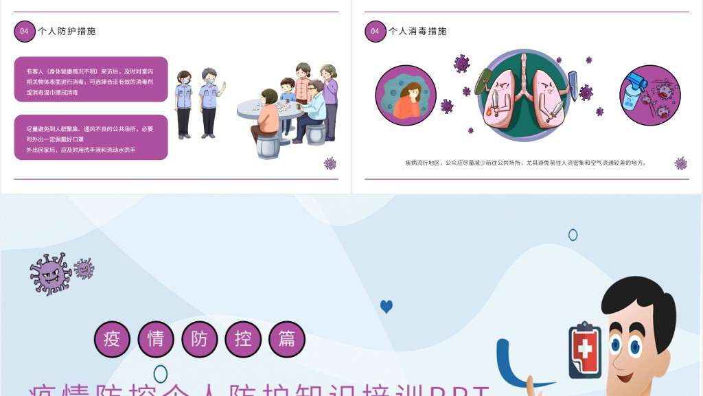 疫情防控个人防护知识培训PPT 疫情防控个人防护知识培训PPT