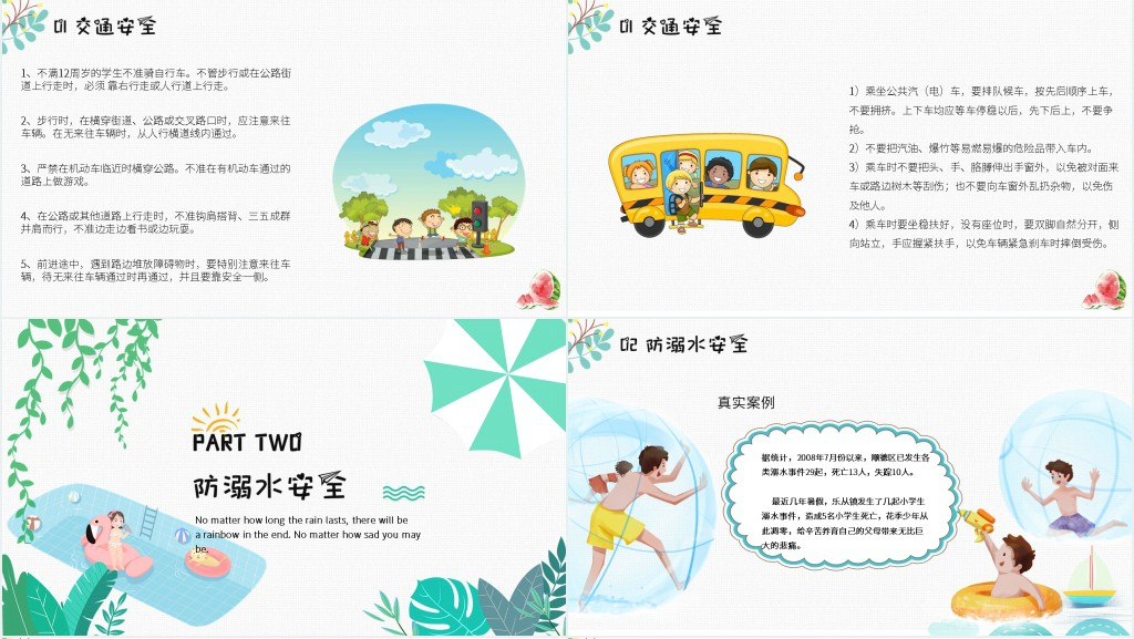 假期安全教育班会课PPT课件 假期安全教育班会课PPT课件