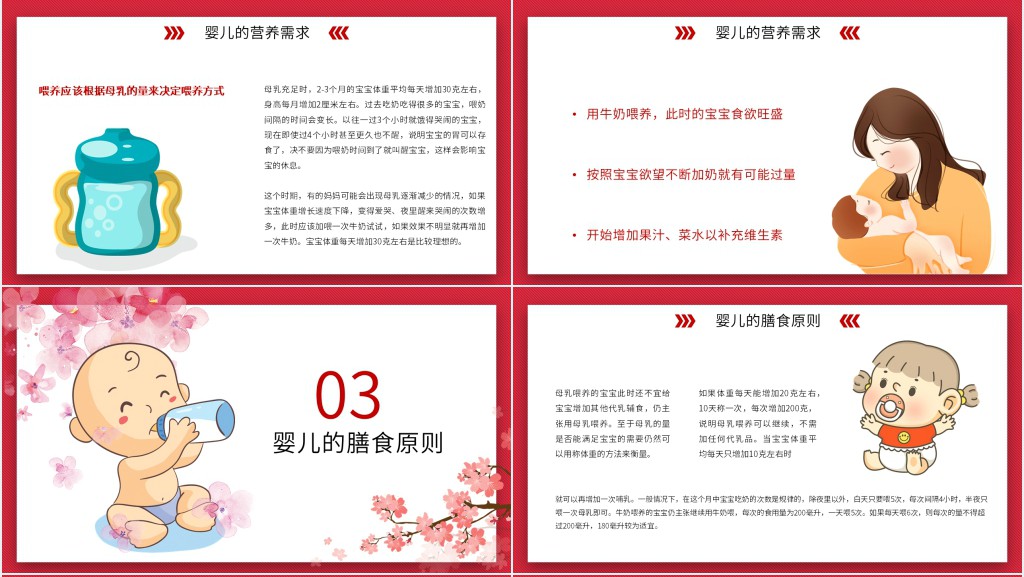 婴幼儿营养与科学喂养PPT 婴幼儿营养与科学喂养PPT
