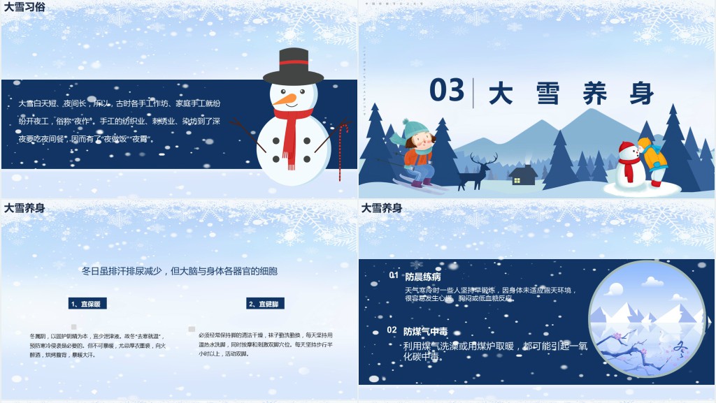 大雪节气的来历和习俗PPT课件 大雪节气的来历和习俗PPT课件