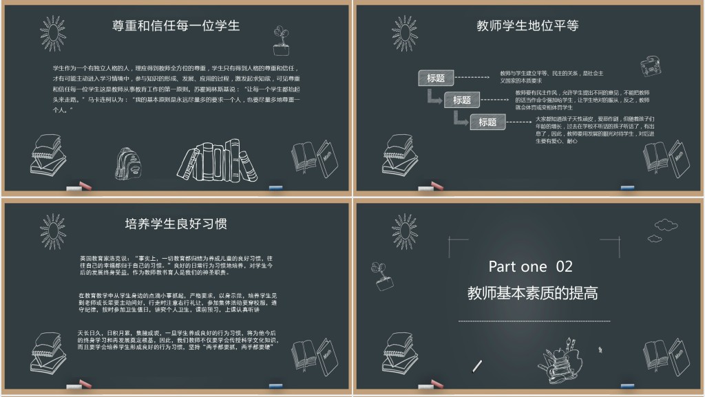 暑假当培训老师心得PPT模板