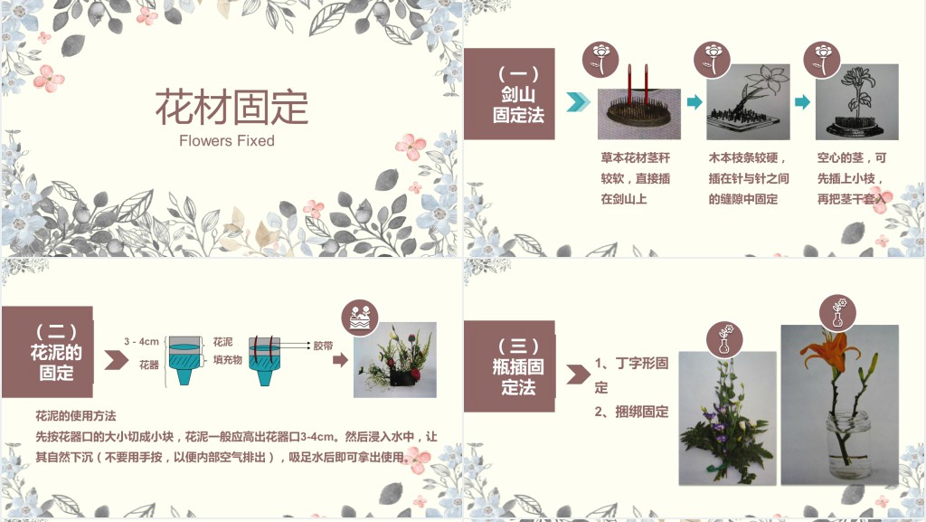 插花知识与技能培训PPT课件 插花知识与技能培训PPT课件