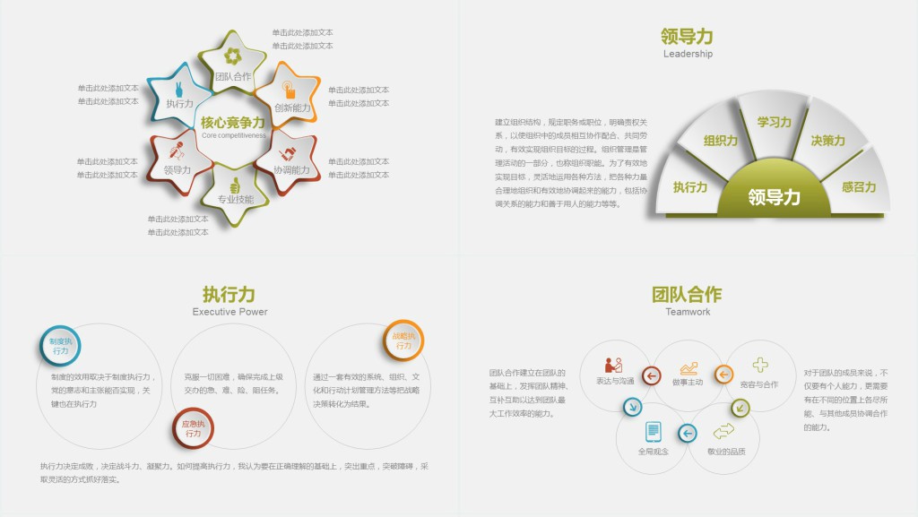 大气简约时尚商务立体风格求职竞选PPT
