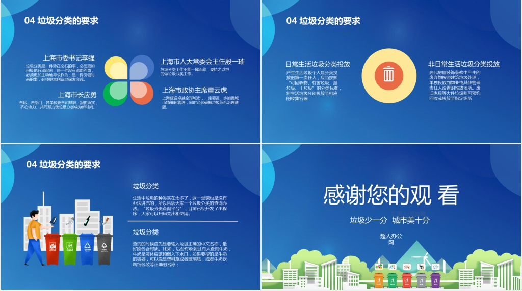 垃圾分类绿色环保教育主题班会PPT模板 垃圾分类绿色环保教育主题班会PPT模板