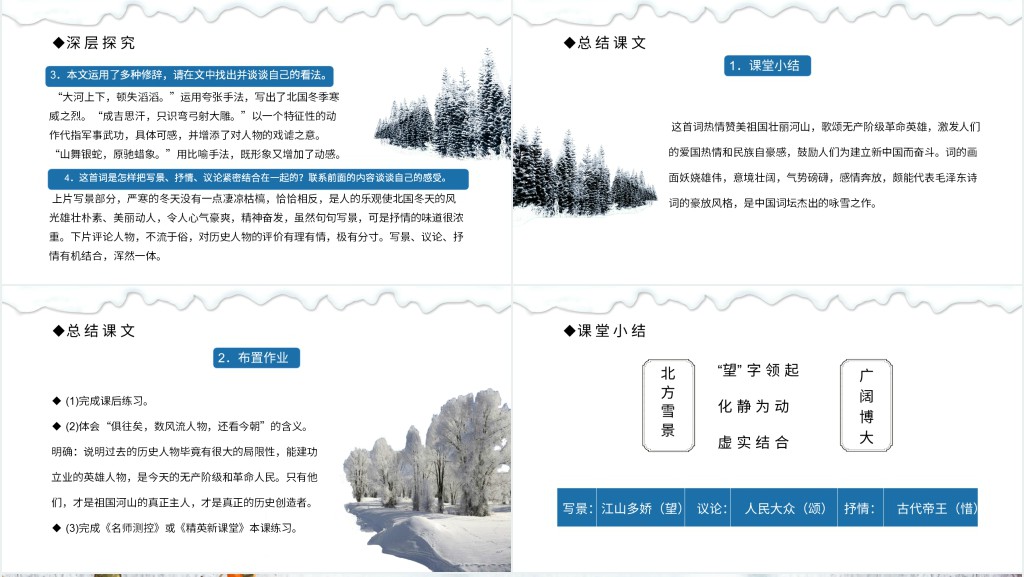 九年级语文上册沁园春雪课文PPT课件 九年级语文上册沁园春雪课文PPT课件