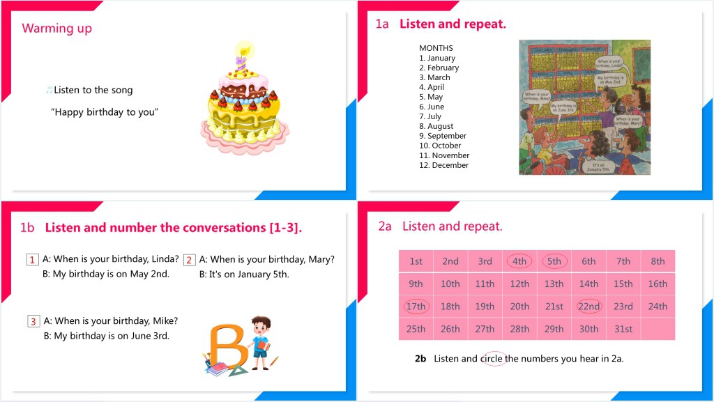 When is your birthday第一课时PPT课件 When is your birthday第一课时PPT课件