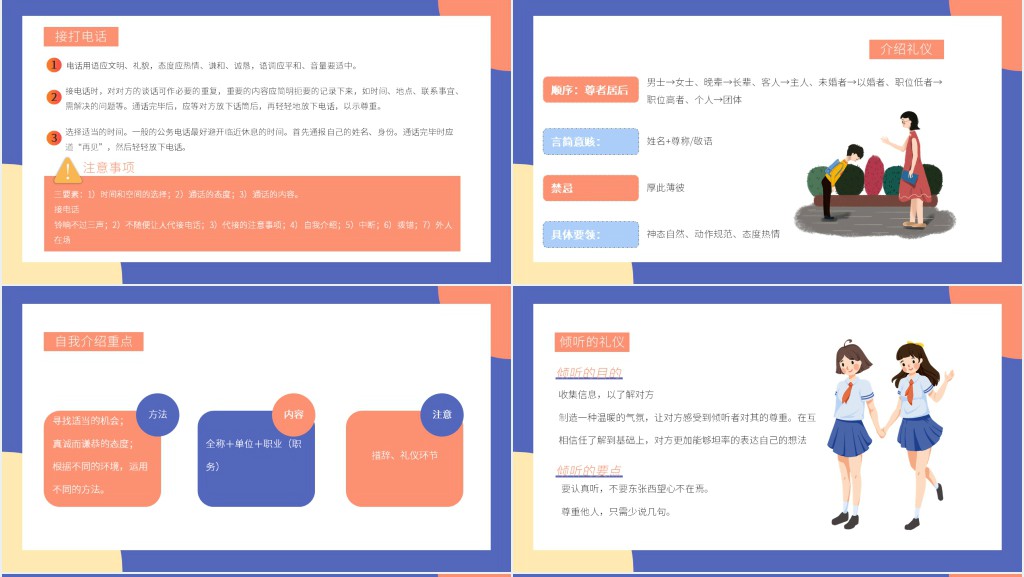 高中生必备礼仪知识主题班会PPT课件 高中生必备礼仪知识主题班会PPT课件