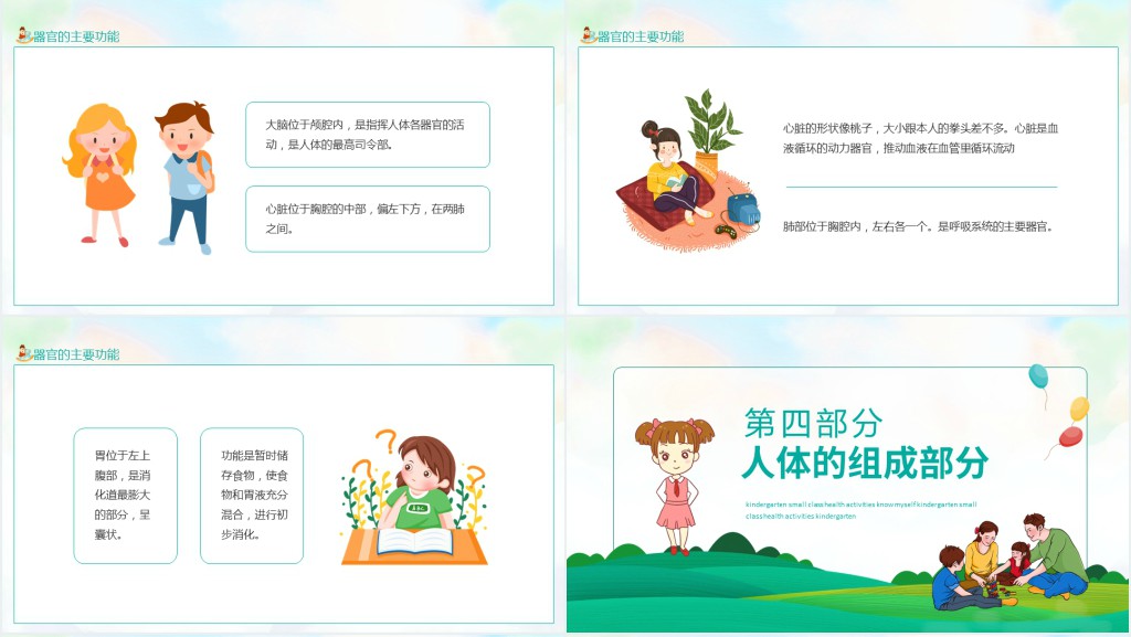 幼儿园小班健康活动认识我自己动态PPT