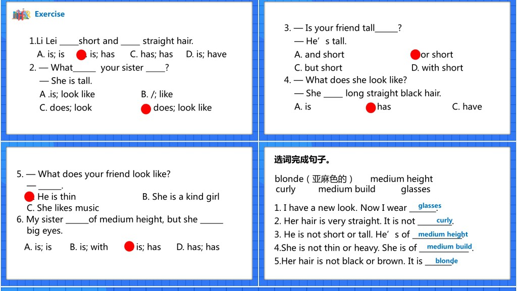 what does he look like教案PPT课件 what does he look like教案PPT课件