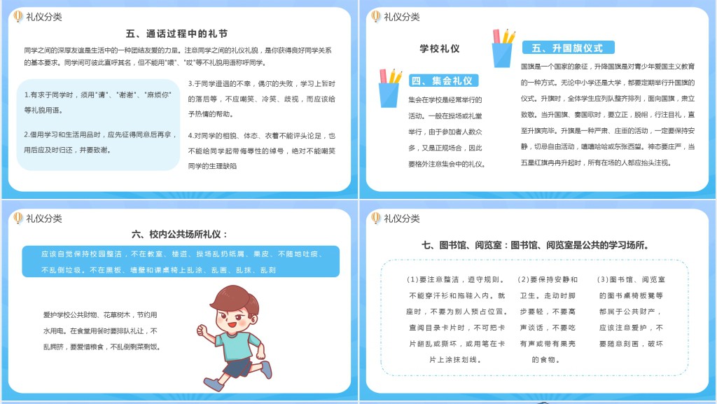 小学生文明礼仪知识科普PPT课件