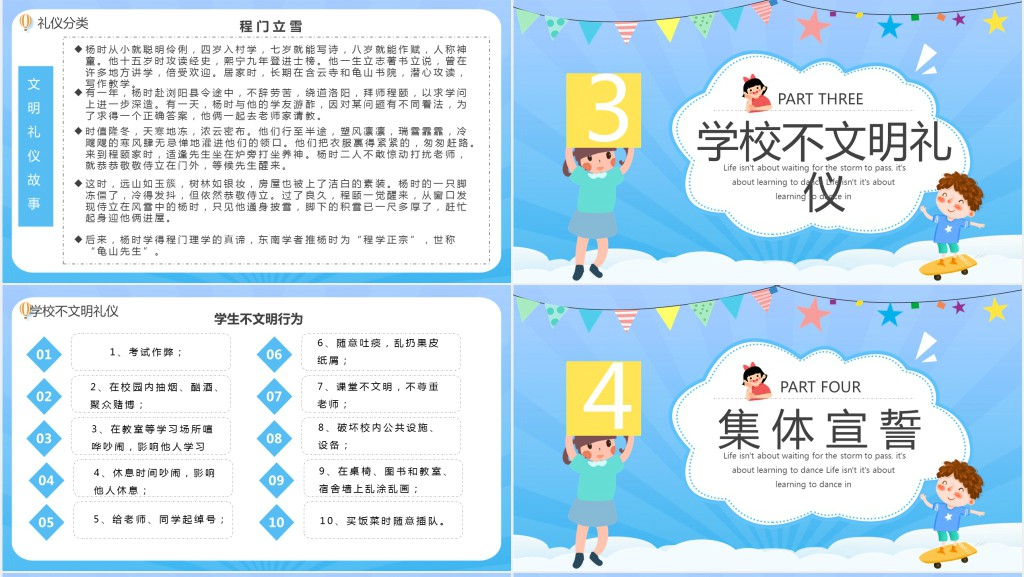 小学生文明礼仪知识科普PPT课件