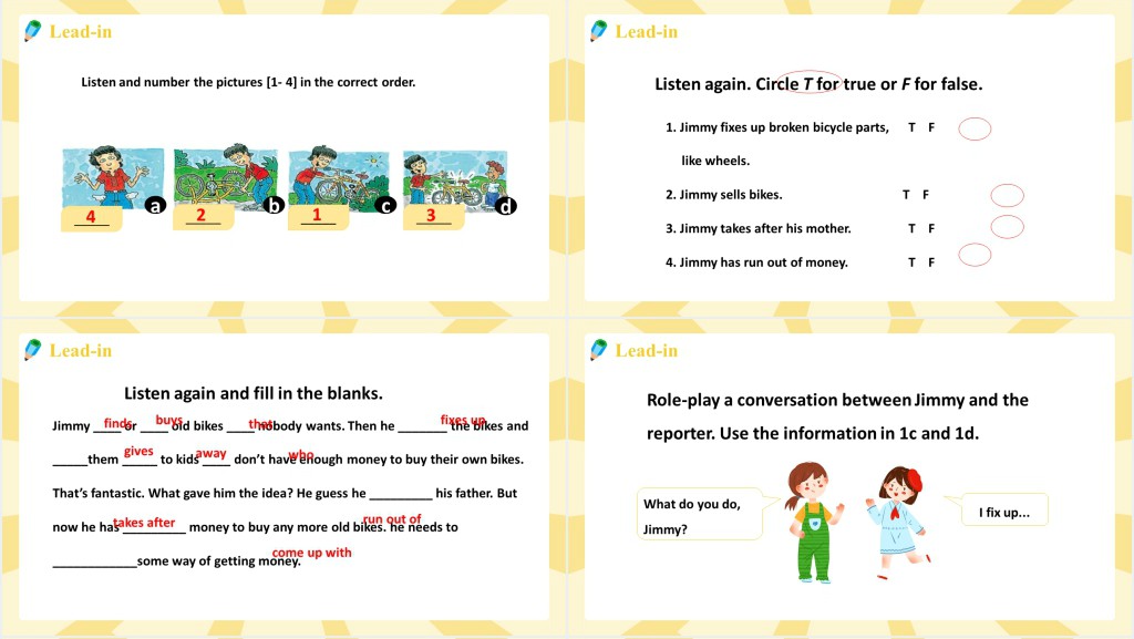 I’ll help to clean up the city parks第3课时PPT课件