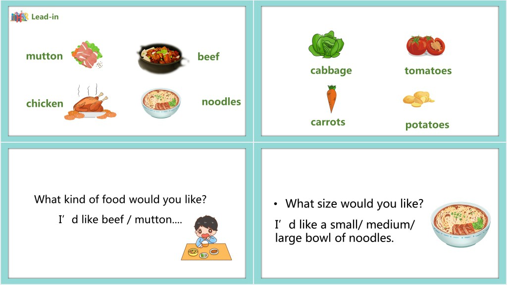 I’d like some noodles第二课时PPT课件 I’d like some noodles第二课时PPT课件