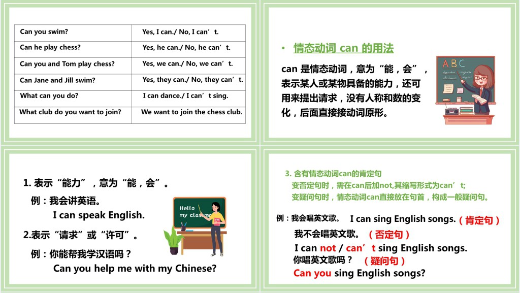 Can you play the guitar第二课时PPT课件 Can you play the guitar第二课时PPT课件