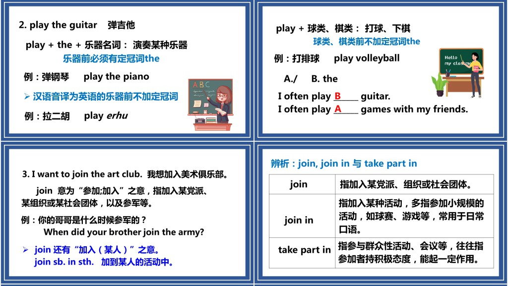 Can you play the guitar第一课时PPT课件 Can you play the guitar第一课时PPT课件