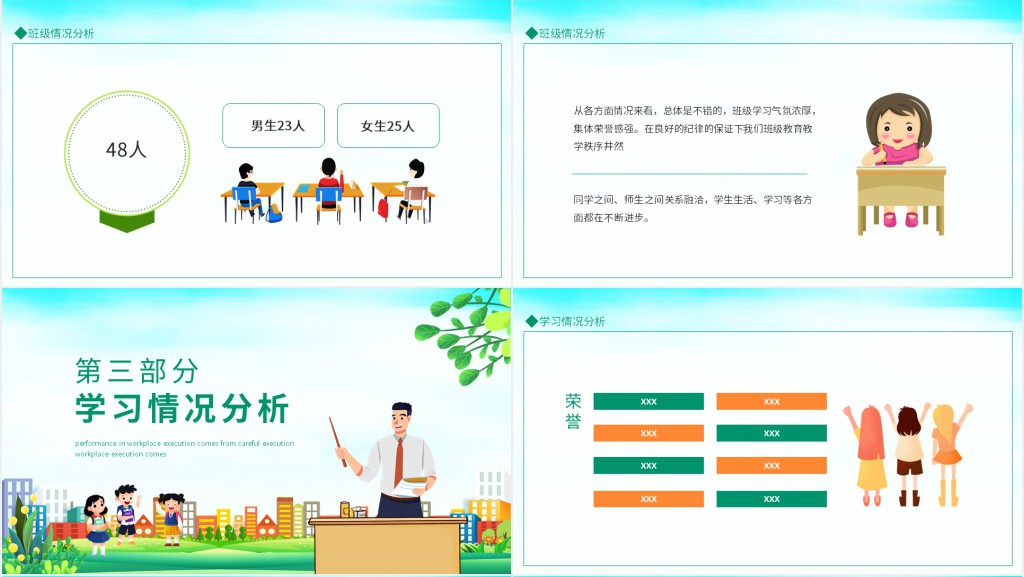 家长会班级介绍小学老师PPT模板 家长会班级介绍小学老师PPT模板