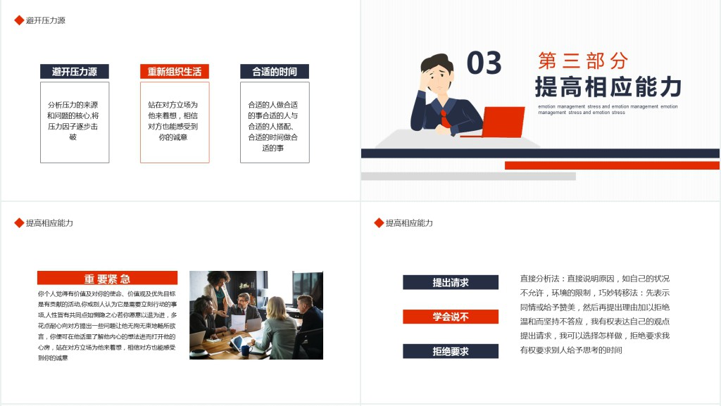 企业员工压力与情绪管理培训PPT模板 企业员工压力与情绪管理培训PPT模板