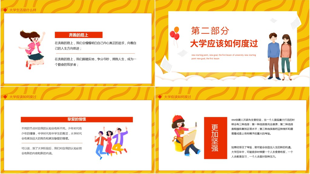 大一新生开学第一课主题PPT课件 大一新生开学第一课主题PPT课件