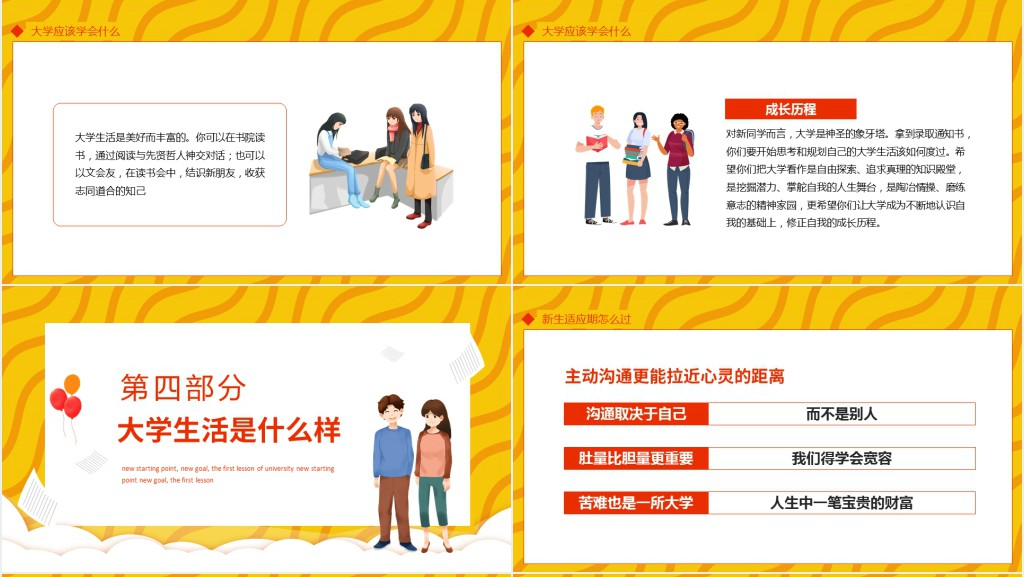大一新生开学第一课主题PPT课件 大一新生开学第一课主题PPT课件