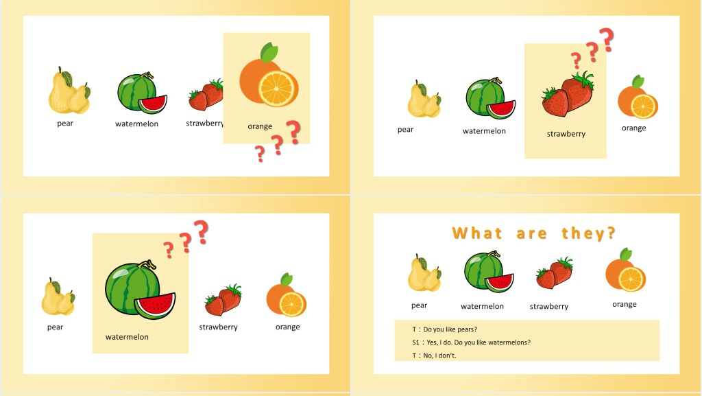 Do you like pears?教案PPT课件 Do you like pears?教案PPT课件