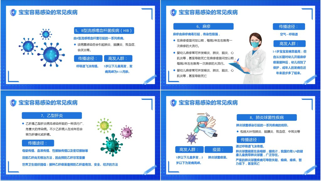 儿童疫苗接种宣传PPT模板 儿童疫苗接种宣传PPT模板