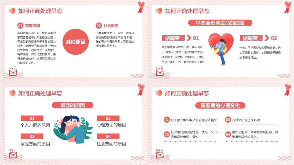 青少年早恋教育PPT模板 青少年早恋教育PPT模板