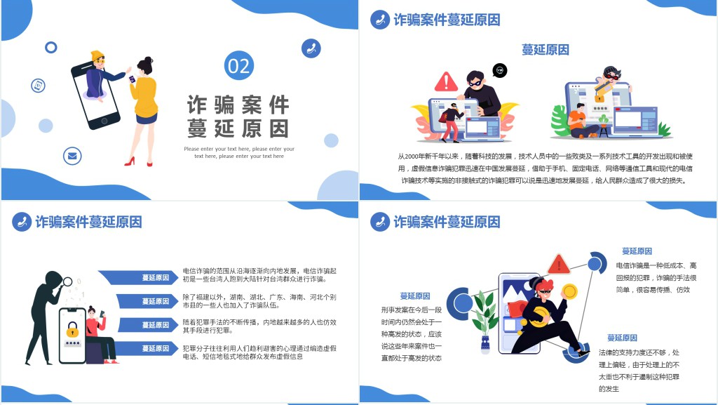 预防电信诈骗打击网络犯罪PPT范文 预防电信诈骗打击网络犯罪PPT范文