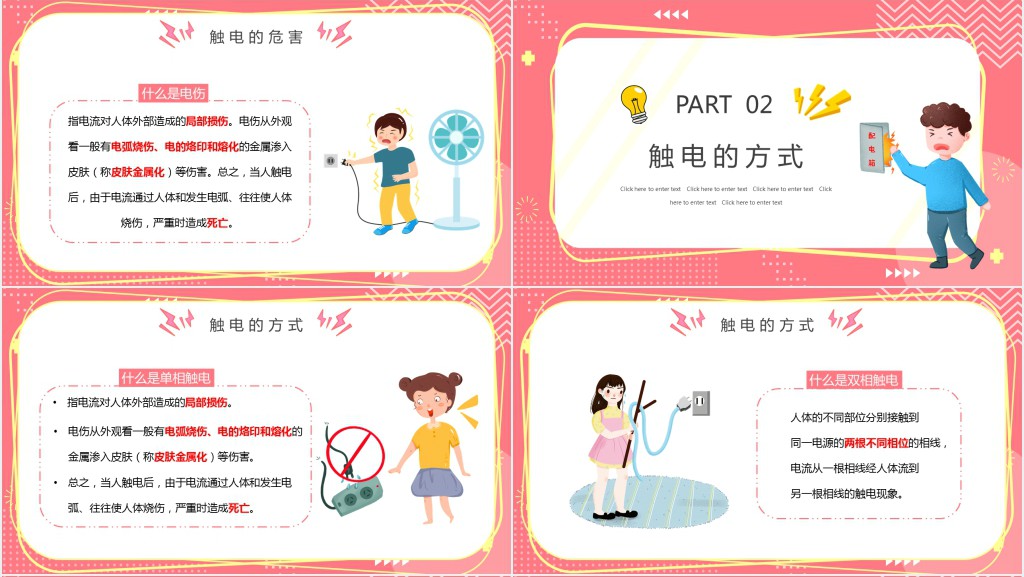 生活中安全用电常识知识PPT模板 生活中安全用电常识知识PPT模板