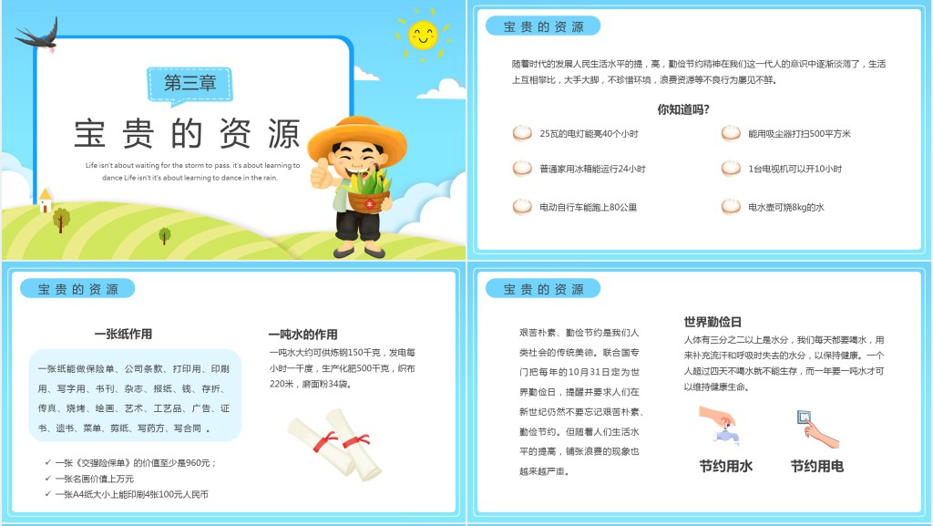 勤俭节约从我做起班会内容PPT课件 勤俭节约从我做起班会内容PPT课件