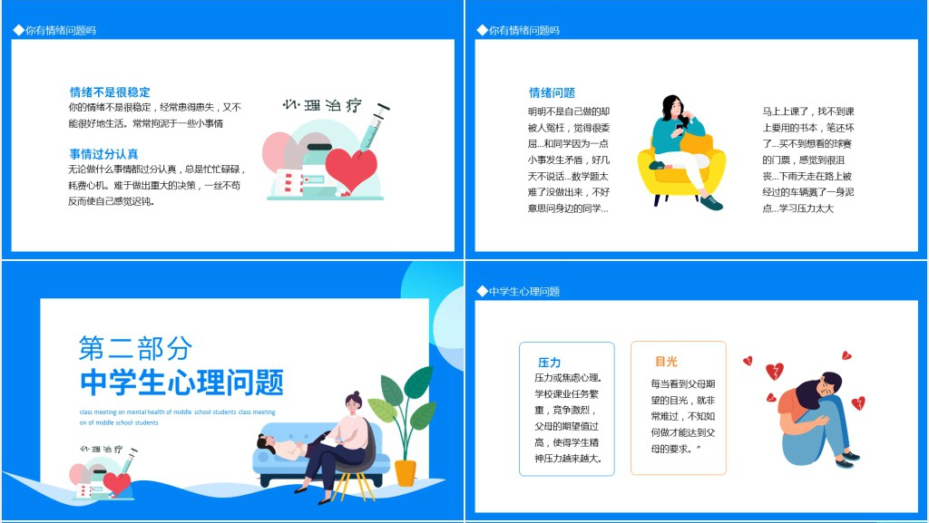 初中学生心理健康教育内容PPT课件