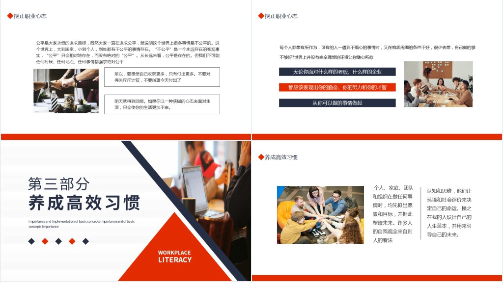 职场素养和高效能习惯动态PPT