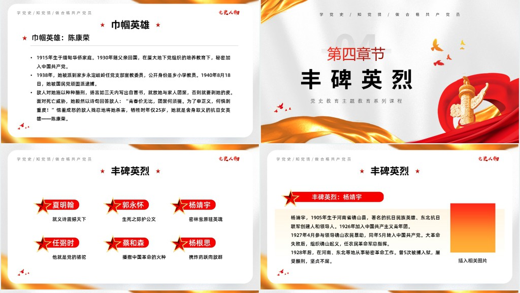 开展党史人物故事教育PPT党课 开展党史人物故事教育PPT党课